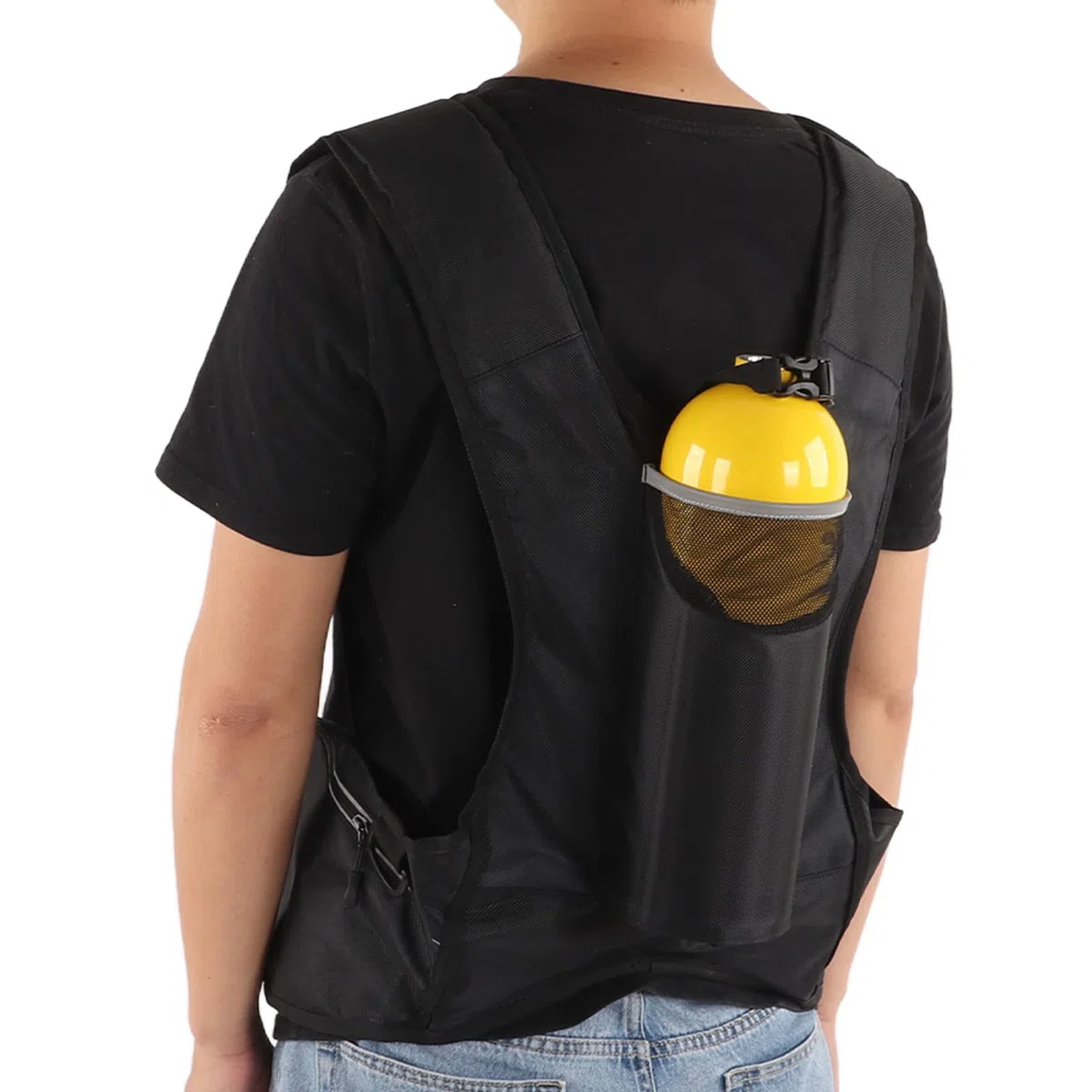 Tauchflaschen-Rucksack, verschleißfeste Reflexstreifen, Unterstützung für Sauerstoffflaschen, schnell trocknendes Stoffschnallen-Design für Unterwasseraktivitäten