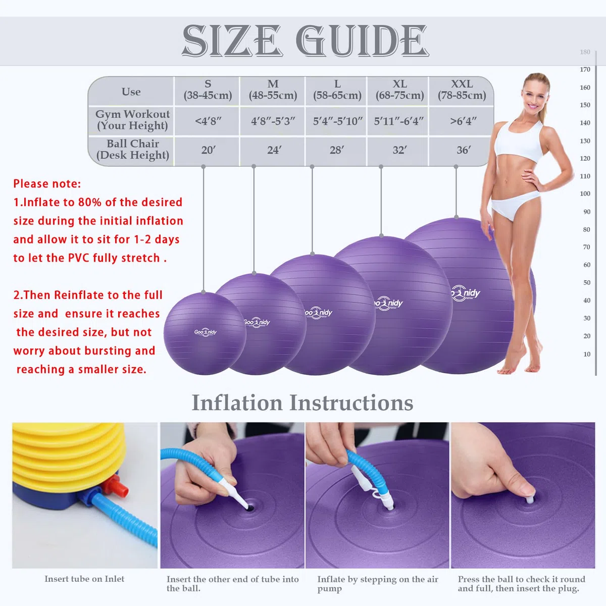 Weich Gmnastikball Schwangerschaft, Sitzball Büro Ergonomisch, Gummiball Medizinball Balance Yoga Ball Bal Hüpfball Riesenball Balancegeräte Fitnessball Für Gymnastik Gymnastikbälle & Zubehör