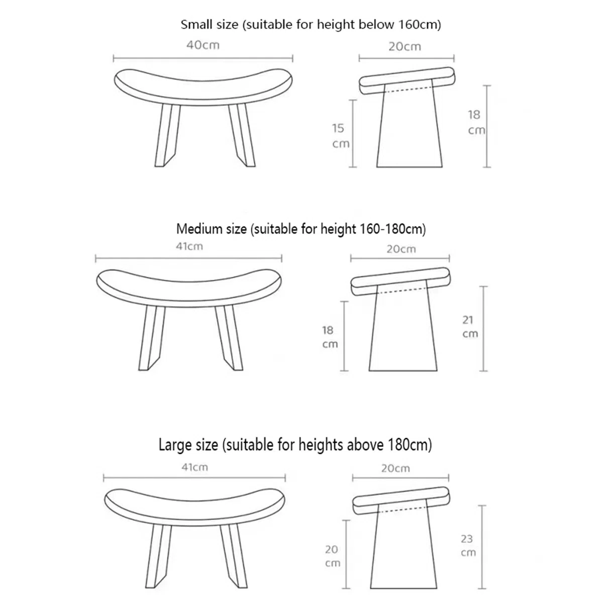 Meditationsbank, Tragbarer Meditationshocker Abgewinkelter Ergonomischer Sitz Runden Kanten Handgefertigt Umweltfreundlich Kniend Holz Kniendes Gebet,2,L