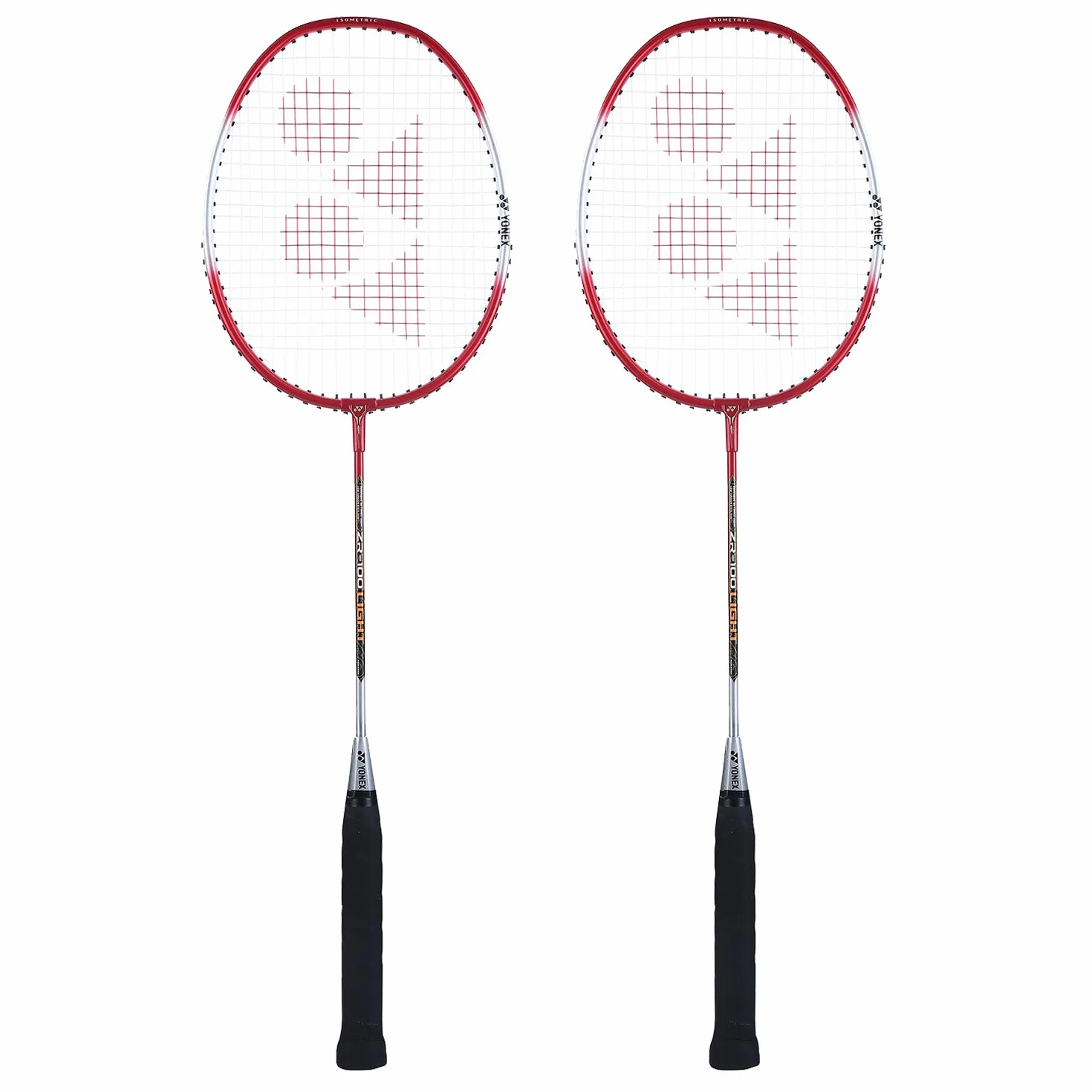 Yonex ZR 100 Leicht-Badmintonschläger aus Aluminium mit Vollabdeckung, 2er Set | Made in India