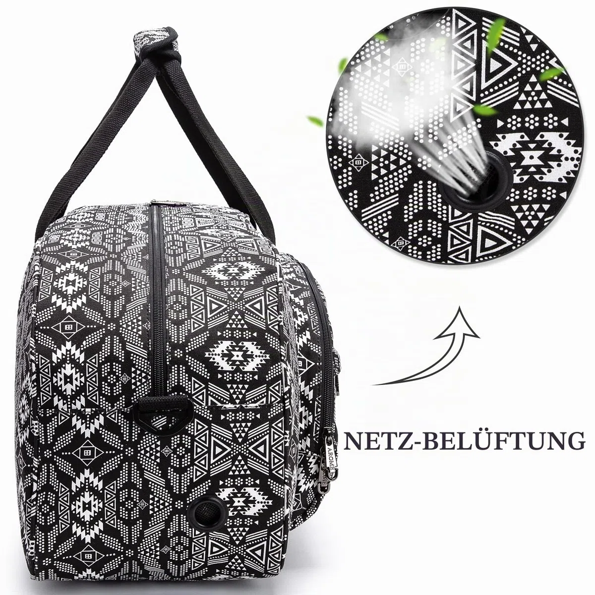 AROME Yogamatten-Tasche für Damen und Herren, große Canvas-Yogatasche für 0,6 cm, 1,3 cm, 6,3 cm, 1,27 cm, extra Dicke Trainings-Yogamatte, Sporttasche, Tragetasche mit Nasstasche, Schultergurt und