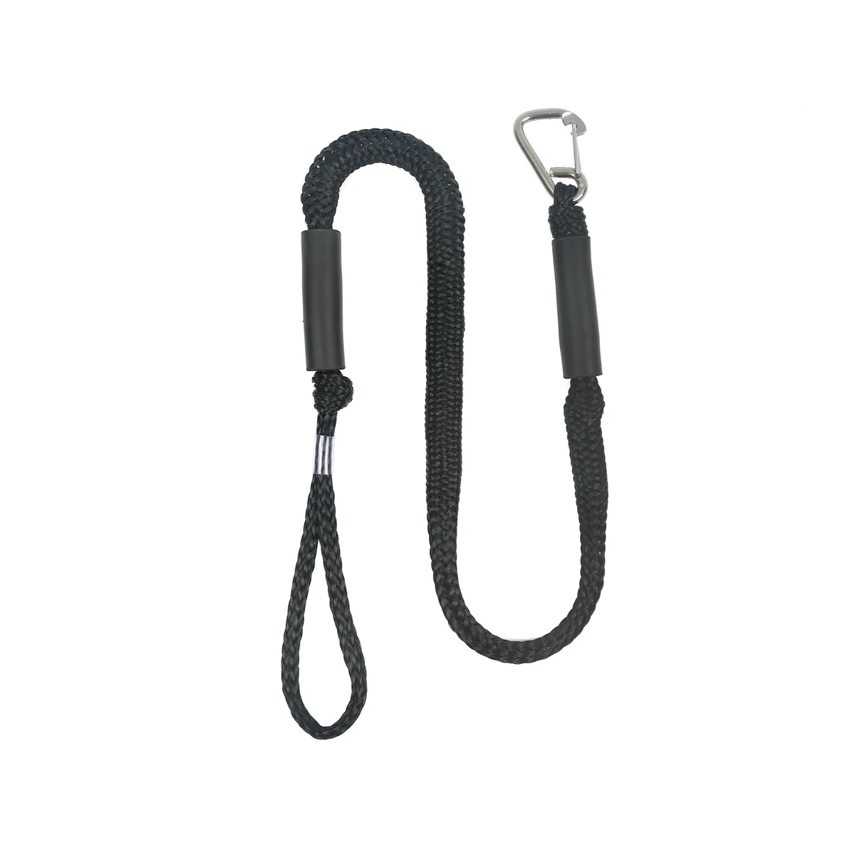 Bungee-Dockleine für Boot, 1,2 m Festmacher mit Haken für Boote, dehnbares Dock-Seil, Zubehör, Ponton, Jetski, Kajak-Zubehör mit Clip aus 316 Edelstahl (blau) (rot und weiß), 2 Stück