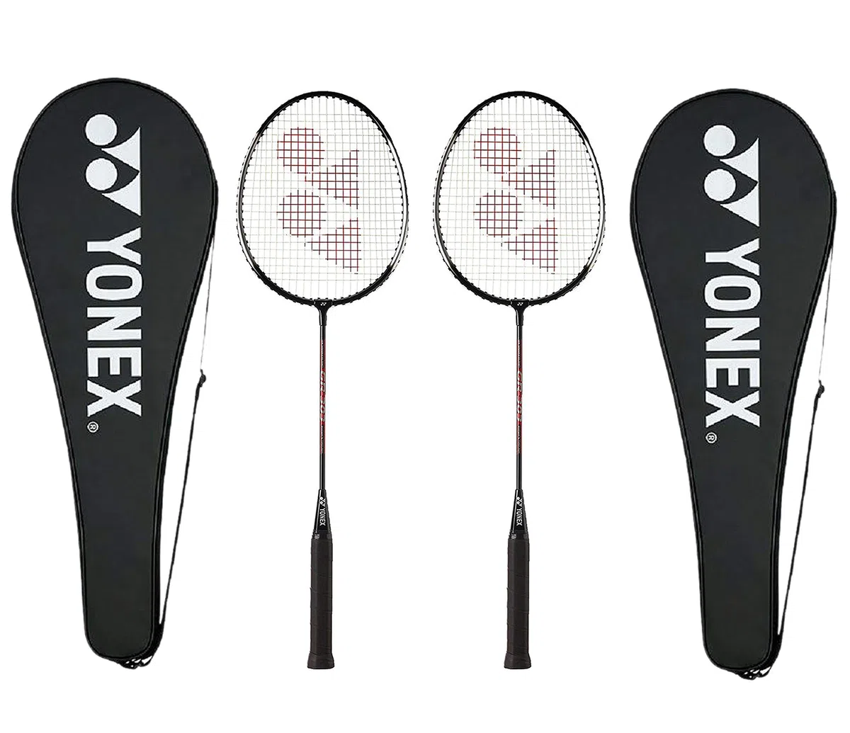 Yonex GR 303 Combo Badmintonschläger mit Full Cover, 2er Set