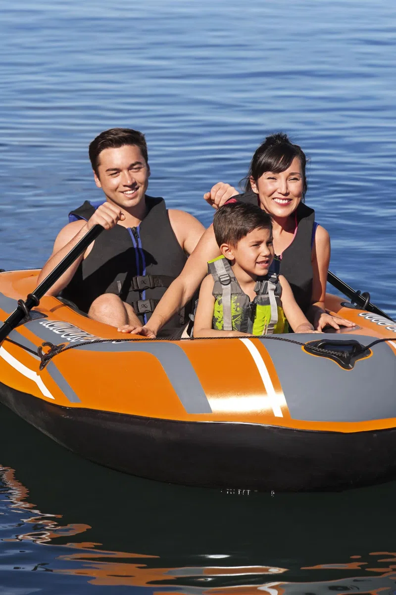 Bestway Schlauchboot-Set, Kondor 3000, 232 x 115 x 36 cm, 2 Erwachsene + 1 Kind