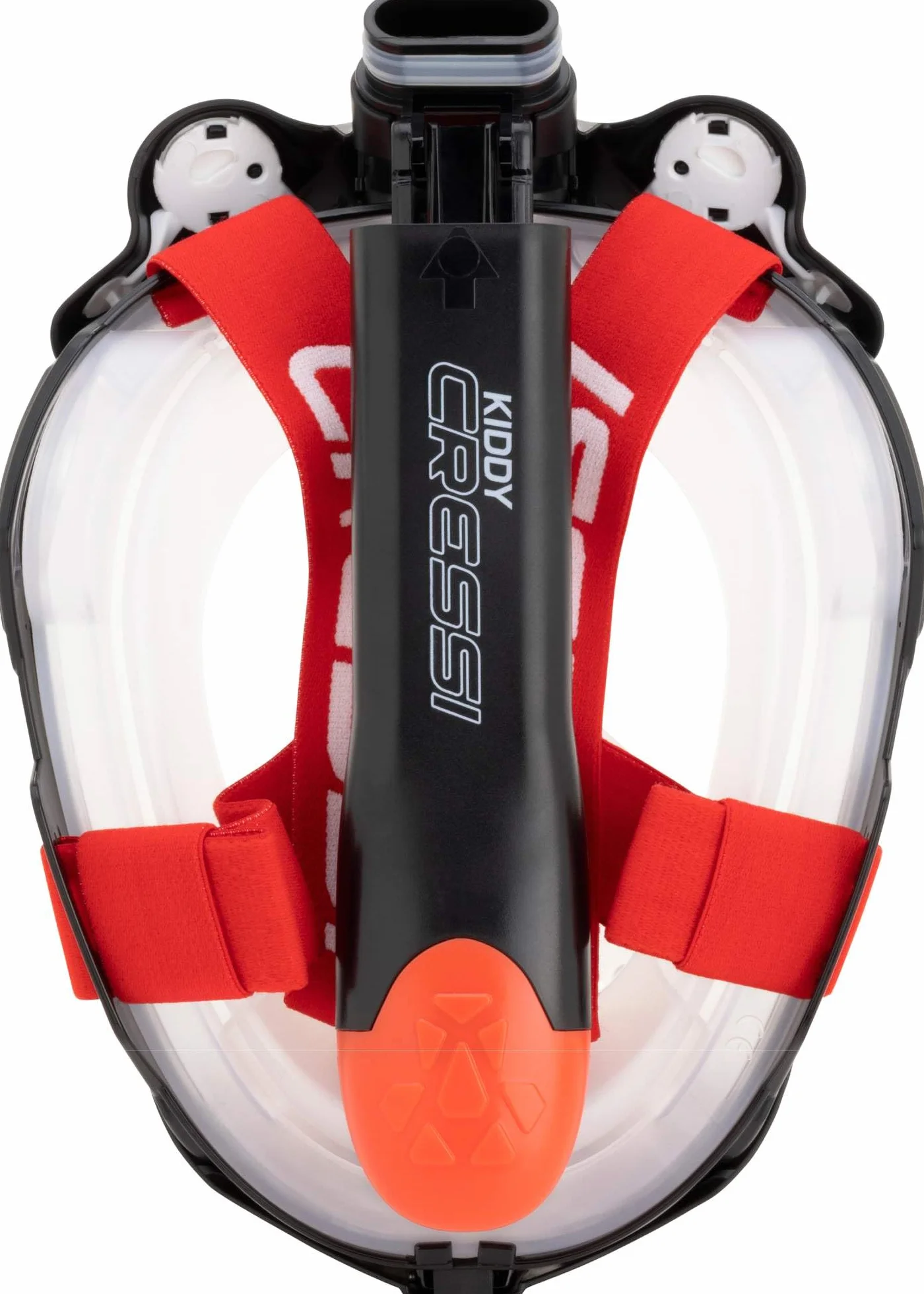 Cressi Kiddy Schnorchelmaske Kinder - CO2-sichere Vollgesichtsmaske - Beschlagfrei mit Faltbarem Schnorchel - Hypoallergenes Silikon & Weites Sichtfeld