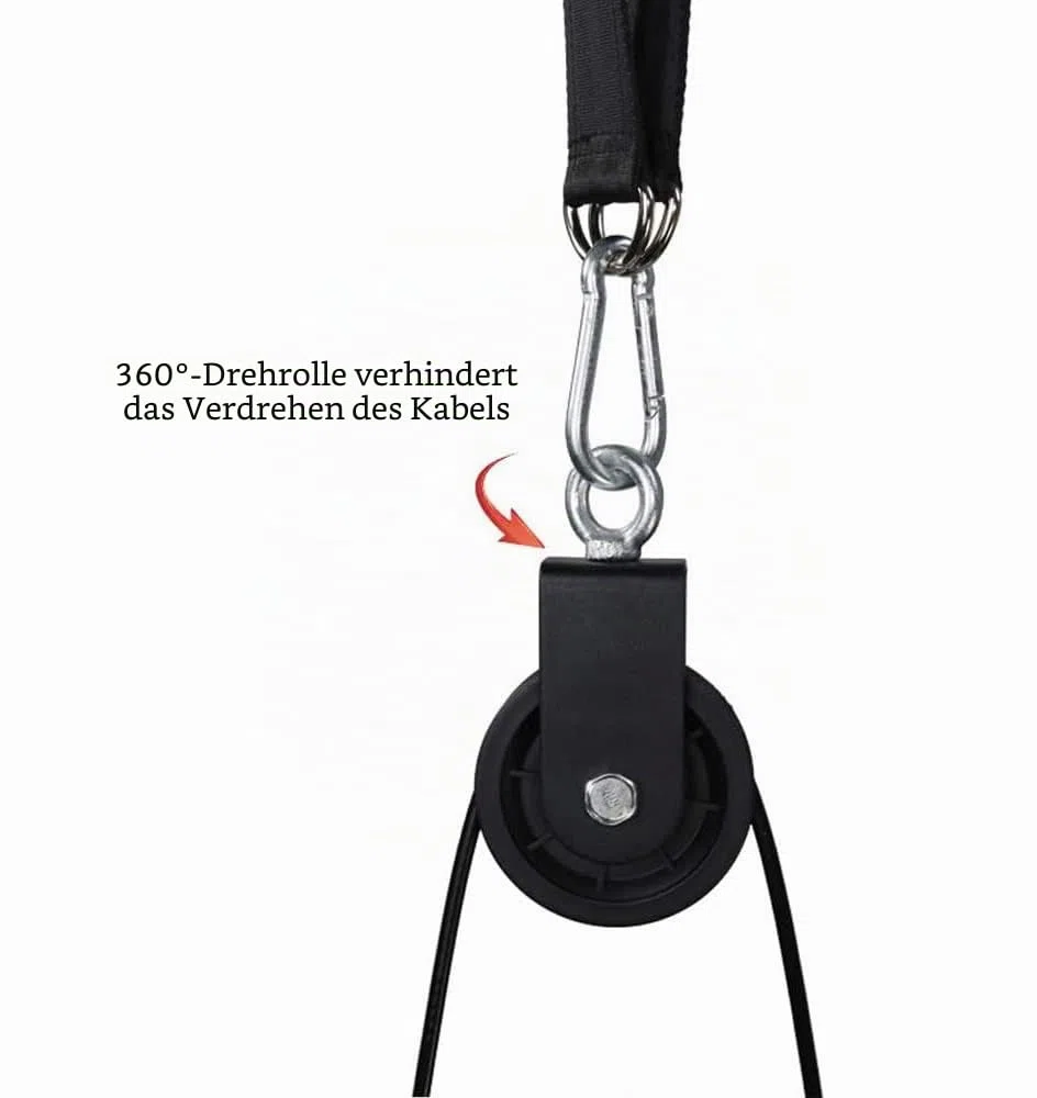 LFJ Fitness Latzug Gym Kabelzug Unterarmtrainer Arm-Krafttraining Trizeps Seil Gewicht Fitnessgerät Trainer DIY Latzugturm für Zuhause Sportgeräte Fitness Kabelmaschine