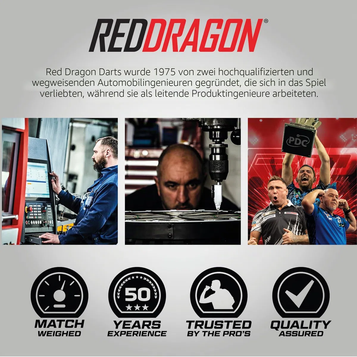 RED DRAGON Deluxe Black Dartboard Cabinet