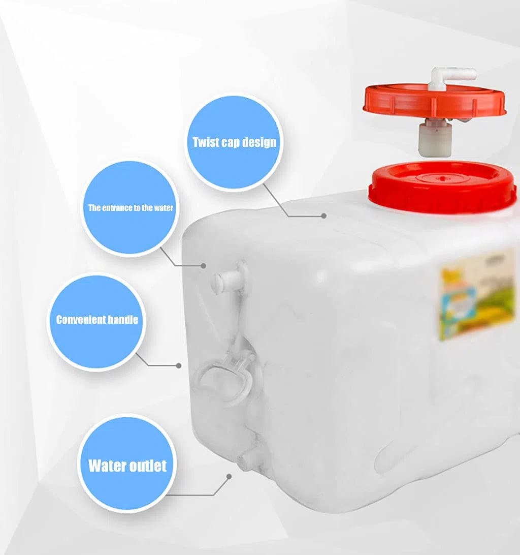 Wassertank aus dickem Kunststoff, 80 l, 100 l, tragbarer Wasserbehälter für Camping, Wandern, Chemikalienbehälter für Campingreisen, Outdoor-Aktivitäten, Wasserspeicherung, Weinfas