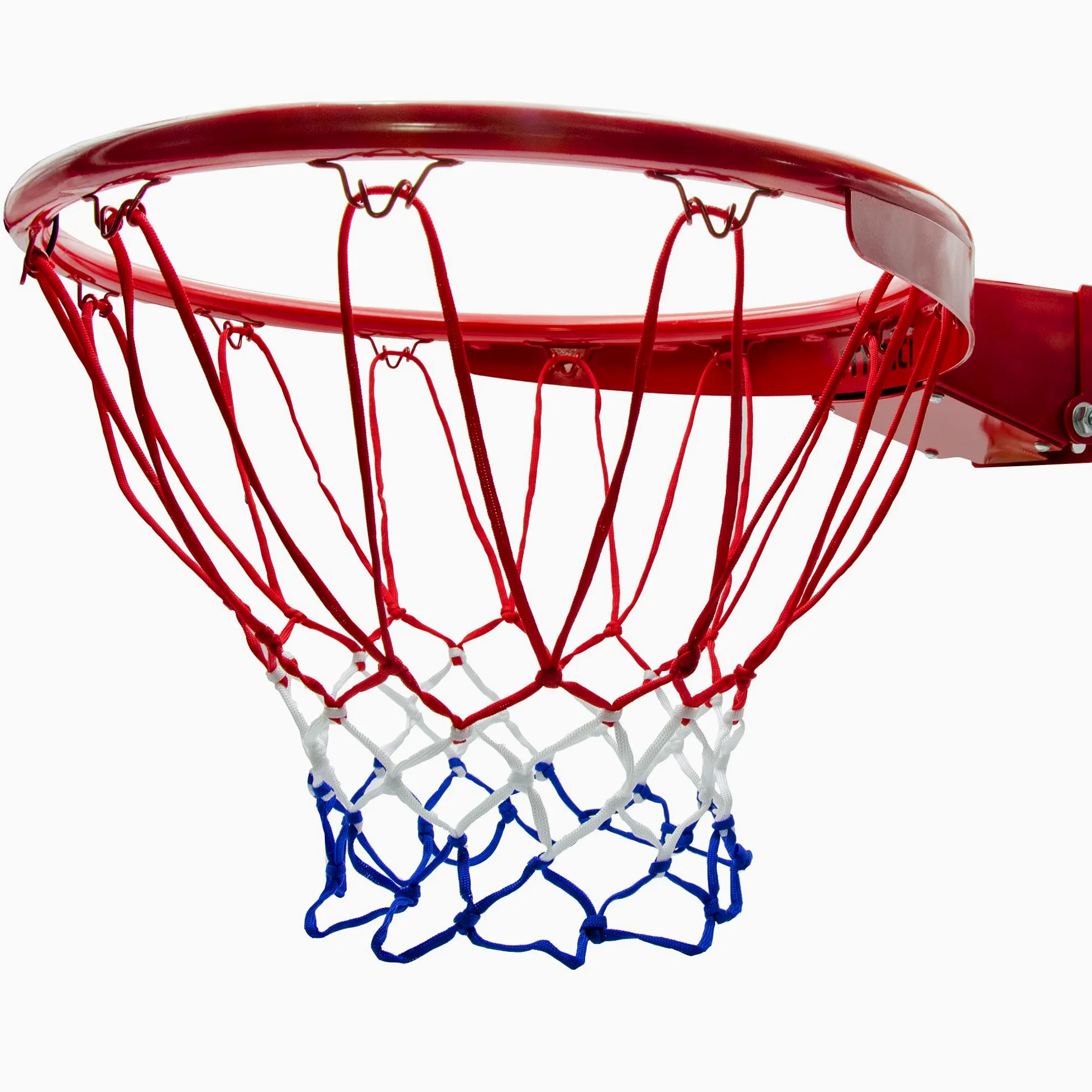molti Basketballkorb Outdoor Wandmontage Ø 45 cm Basketballring mit Netz Kipp-Mechanismus mit zertifizierten Federn kippbarer Basketball