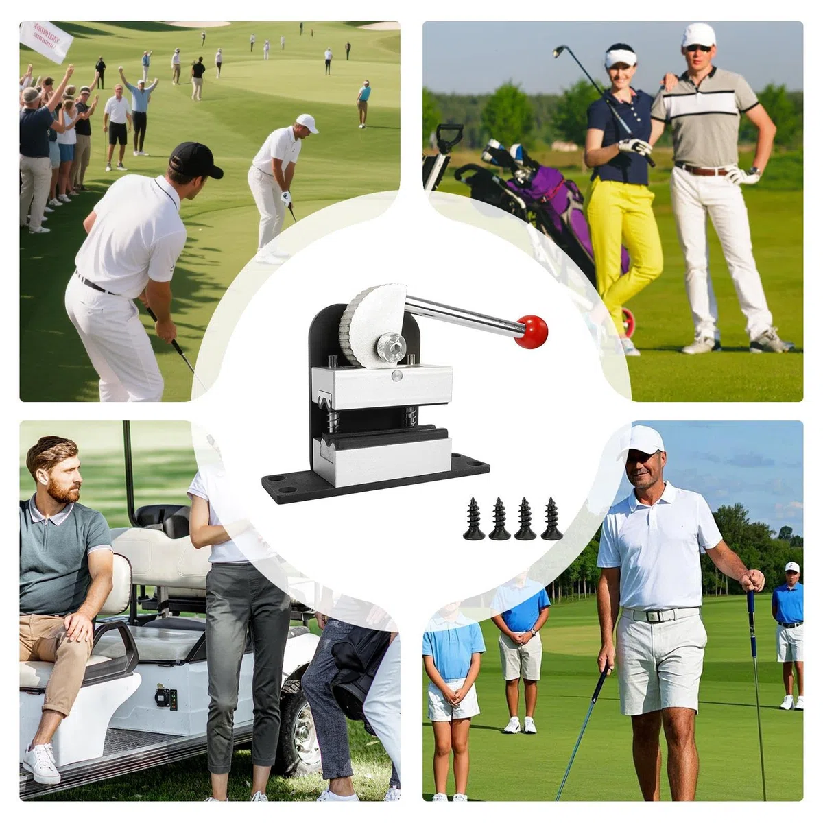 Golf Schaft Klemme – Metall Schnellspanner Werkzeug zum Griffwechsel | Rutschfeste Golfschaft Klemme für Installation, Wartung & Korrektur | Robust für Golfschläger Reparatur & Schaft Fixierung