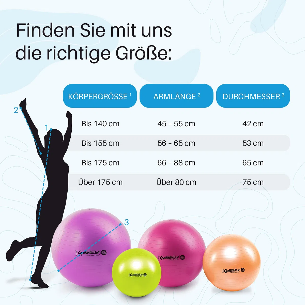 PEZZI Original Pezziball MAXAFE mit Ballschale Sitzball