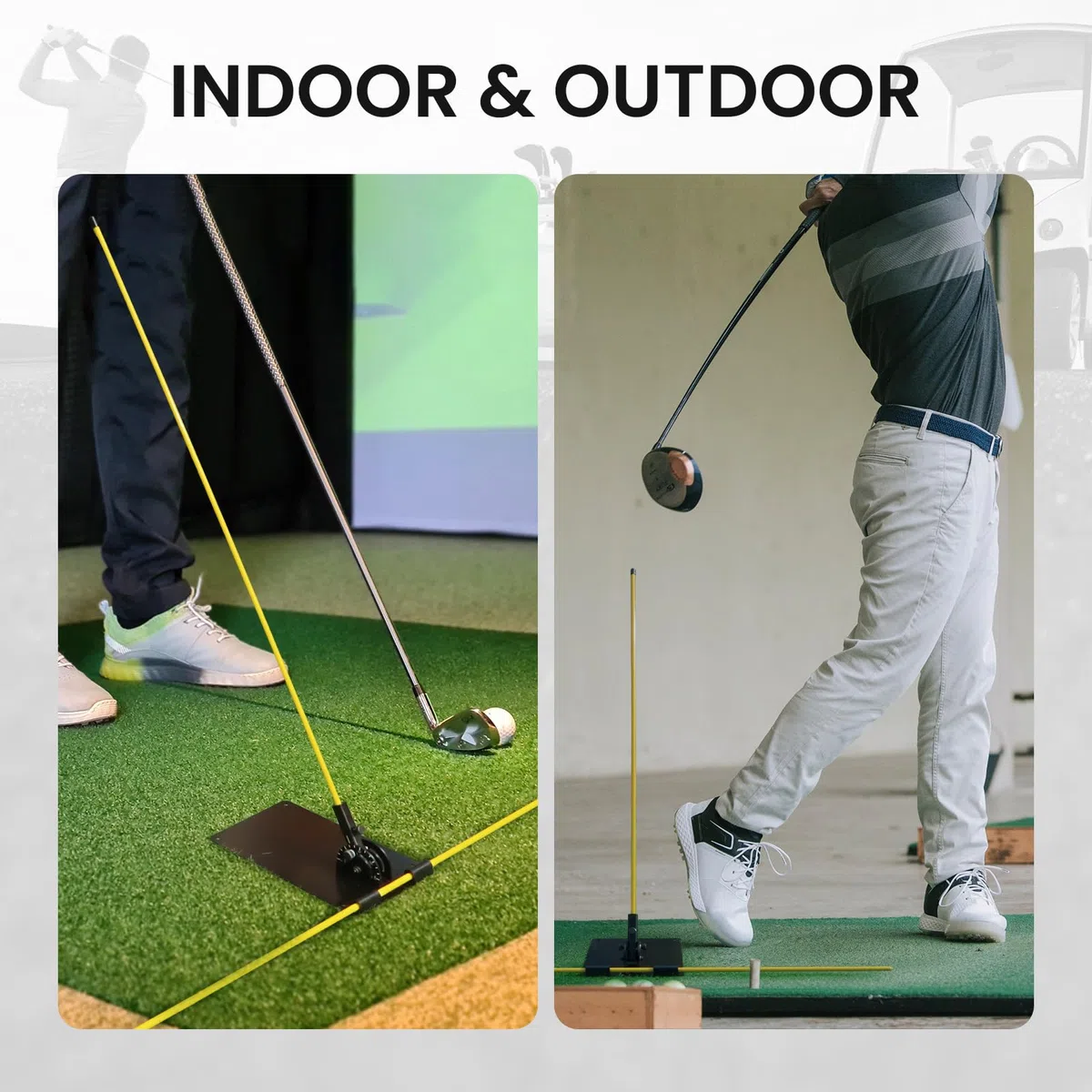 Verstellbarer Golf Alignment-Stick-Halter mit Winkelscheibe,Einstellbarer Schwingebenentrainer für Putt-Übungen, Golf Trainingshilfe & Zubehör für alle Spielstärken