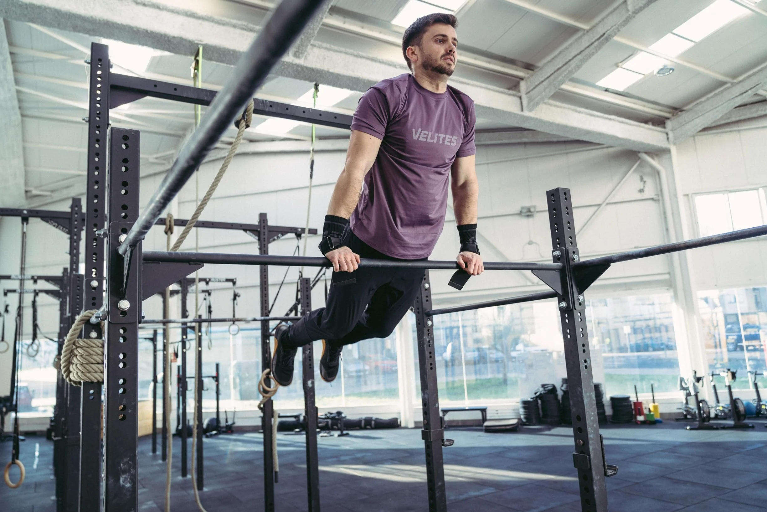 Velites | Handgrips All Terrain + handgelenkbandage + zubehör Tragetasche | Gleicher Grip | Verwendung ohne Kreide auf Allen Arten von stäben: rau, glatt, mit und ohne Kreide | Cross Training