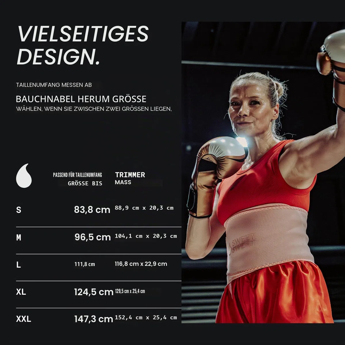 Sports Research, Sweet Sweat Taillentrimmer, Rosa