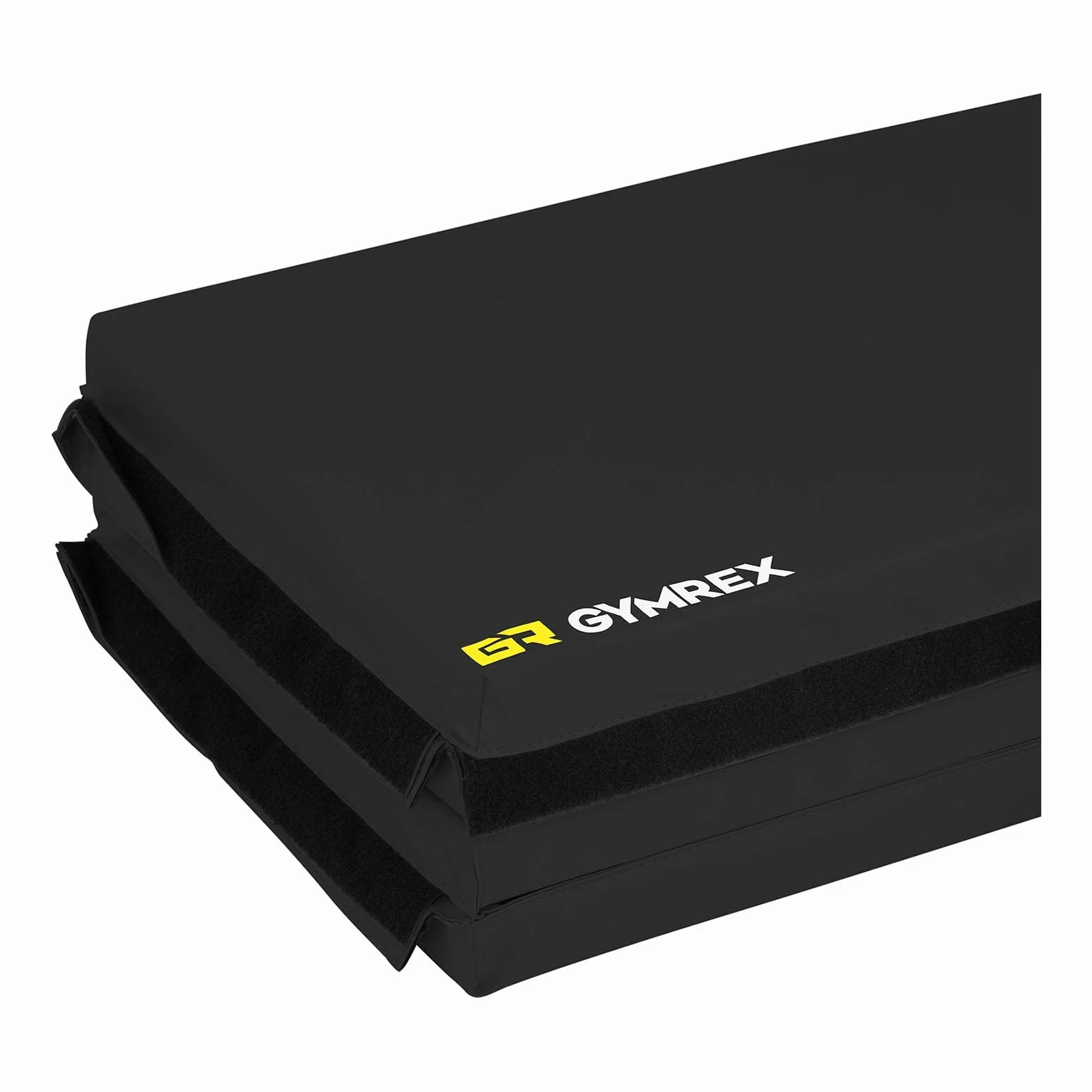 Gymrex GR-FM_19 Weichbodenmatte 200 x 120 x 5 cm faltbar Schwarz Turnmatte klappbare Turnmatte Gymnastikmatte faltbar