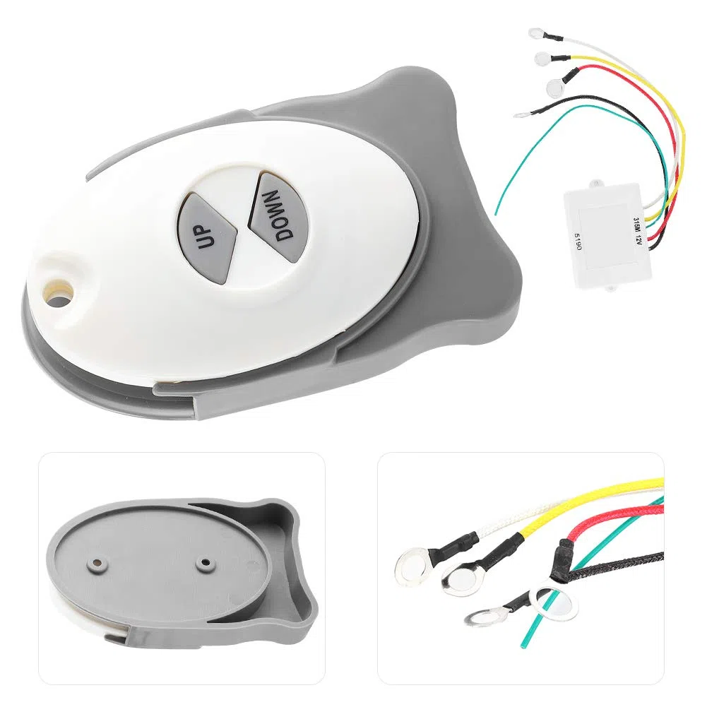 Anchor Remote Ankerwinde Funkschalter 12V Anker Ankerwinde Funkschalter Empfänger Wasserdichter Segelverkleidungsregler Zugang zum Marineboot