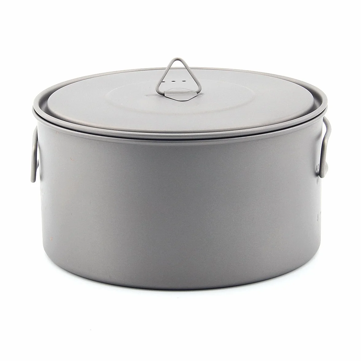 TOAKS Pure Titanium Cup Ultraleichter Outdoor-Becher mit Deckel und faltbarem Griff Camping Kochgeschirr