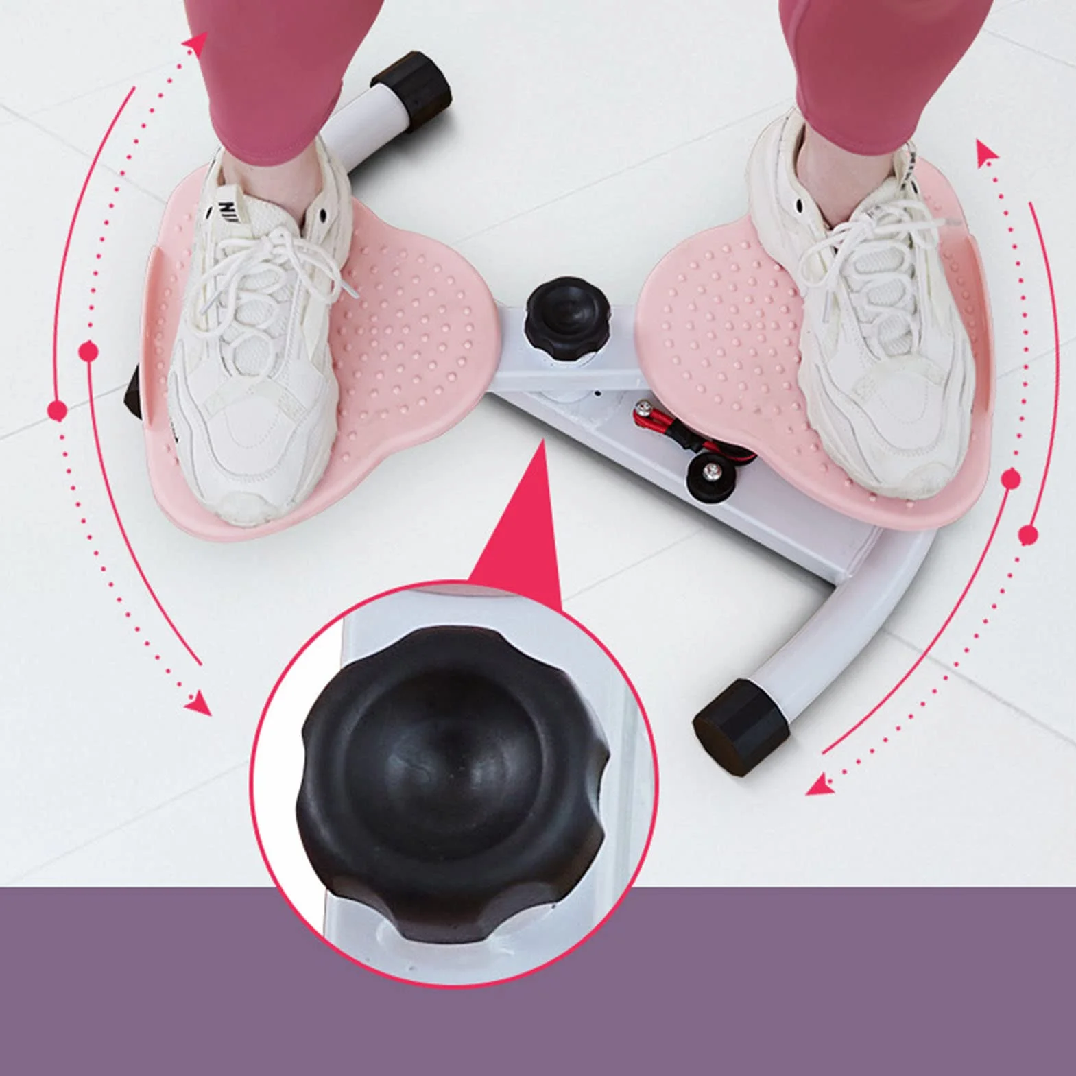 Taillen-Twisting-Fitness-Werkzeug, stehendes Bauch-Trainingsbrett Fußmassage, Gewichtsverlust