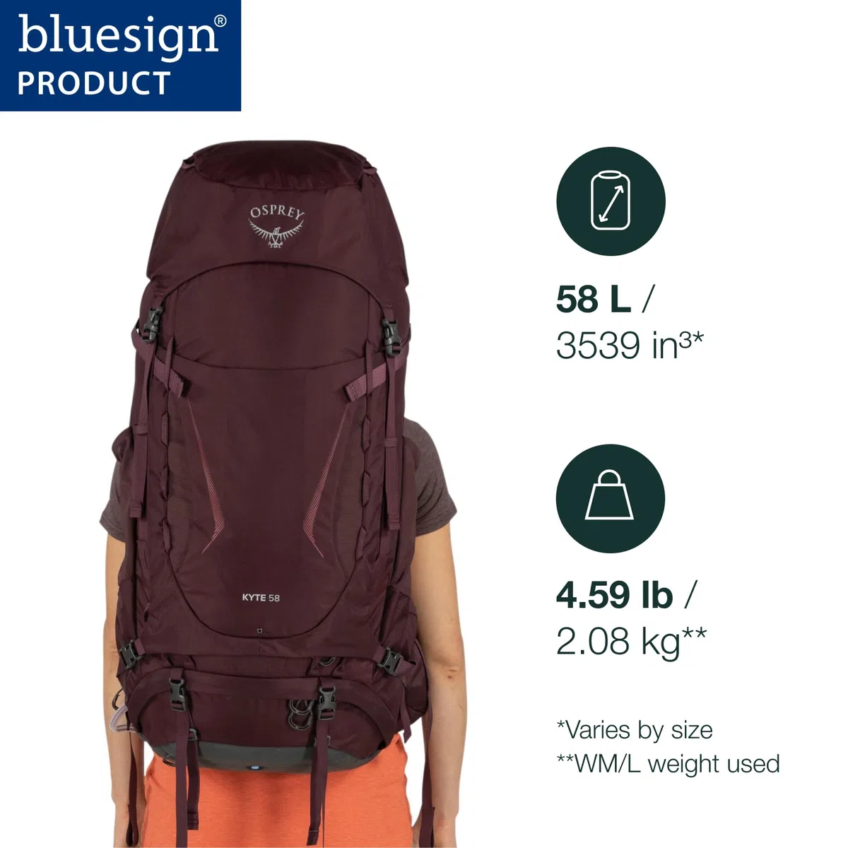 Osprey Damen Kyte 58 Backpack (1er Pack)