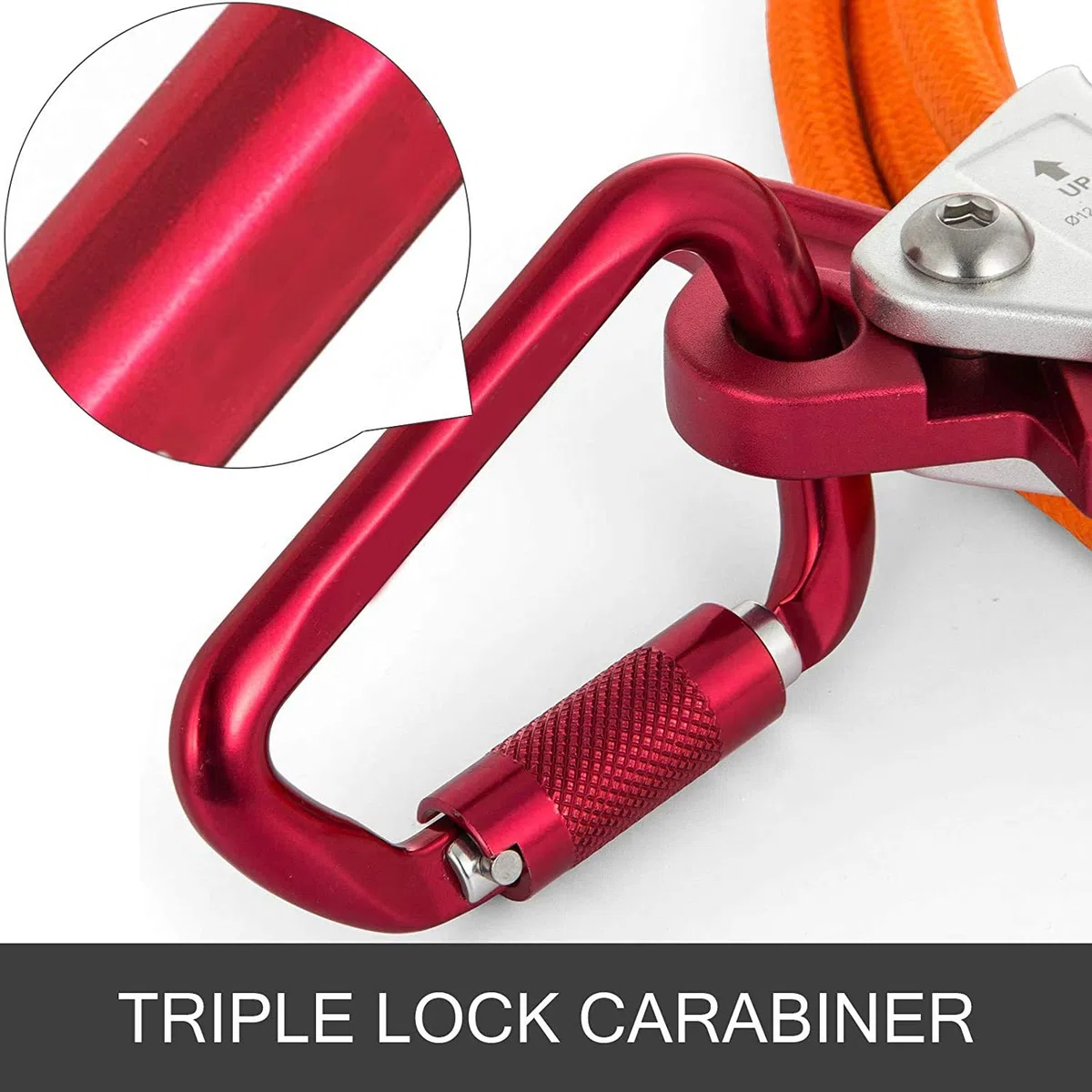 Stahldrahtkern Flip Line Kit Einstellbares Kletter Positionierungs Seil für Baumpfleger Kletterer Baumkletterer im Freien