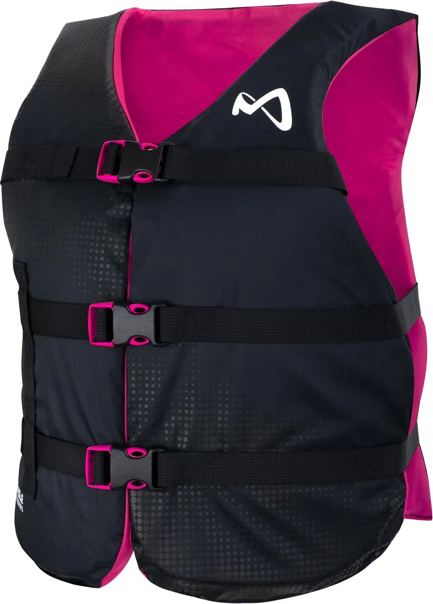 MESLE Schwimmweste Damen Sportswoman, Universal 50N Schwimmhilfe für Frauen & Mädchen, Auftriebsweste für SUP, Kajak, Wakeboard, Wasserski, Prallschutzweste, Paddelweste für Boot