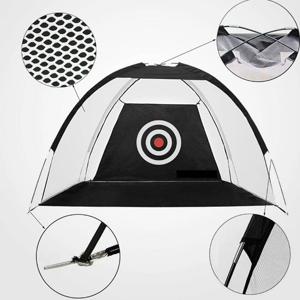 Hrippy Golf Schlagen Net 2m Golf Schlagen Übung Netto Tragbares Golftraining Ausrüstung Streikkäfig Für Innengartengolfzubehör