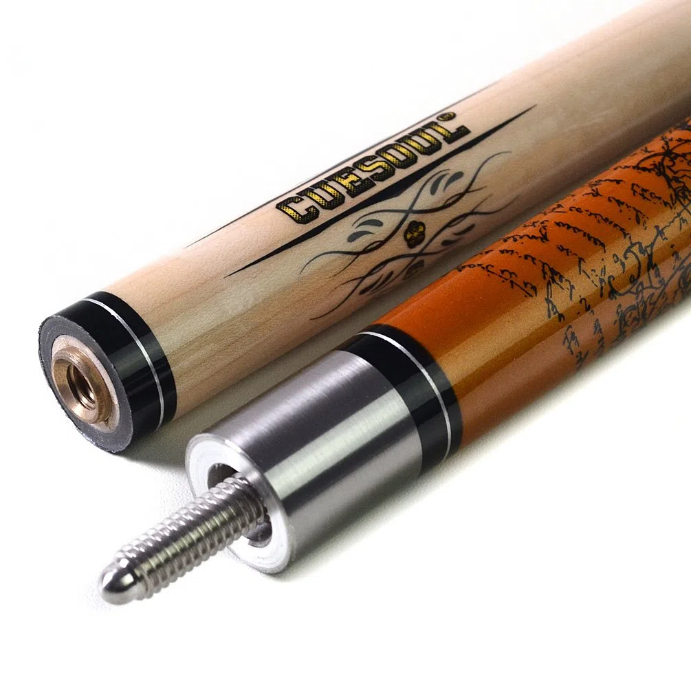 CUESOUL Rockin Series 57 "21 Unzen Maple-Pool Queue Set mit Gewindeschoner/Wellenschutz und Cue Handtuch