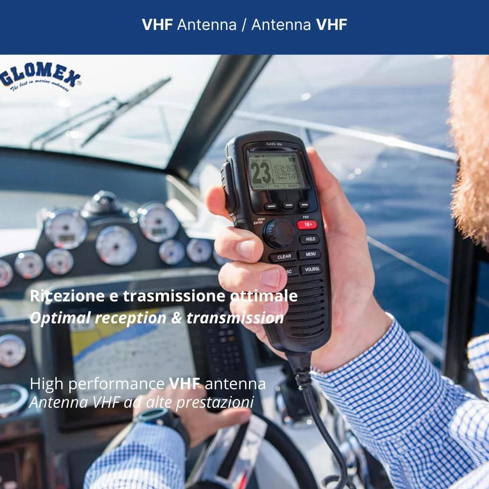 Glomex VHF - 3DB - 900MM - Acero INOX SIN CABL
