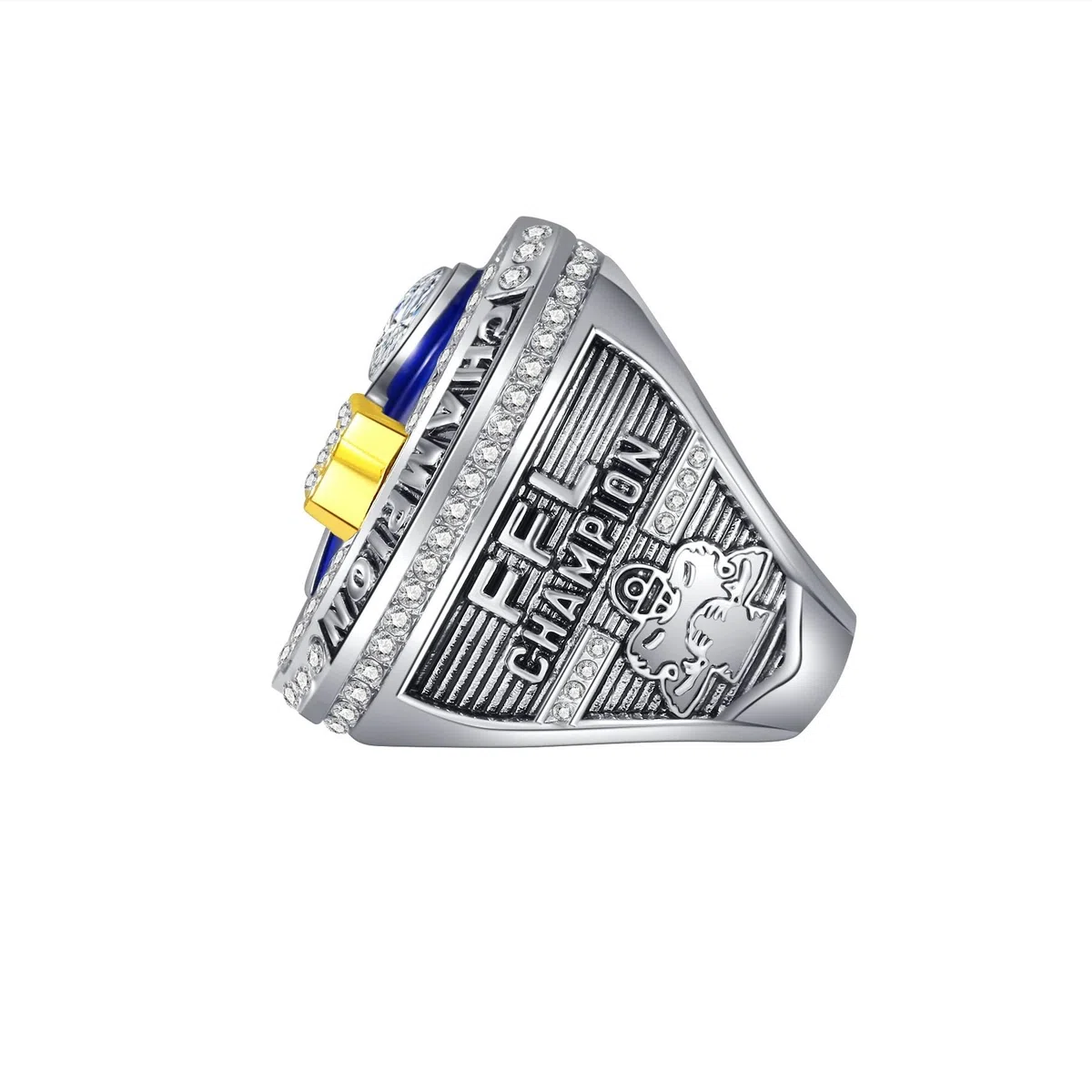 Fantasy Football Rings 2025 Championship Rings Collection FFL Championship Trophy Geschenkbox Ring-Displaybox Fantasy Football-Trophäe