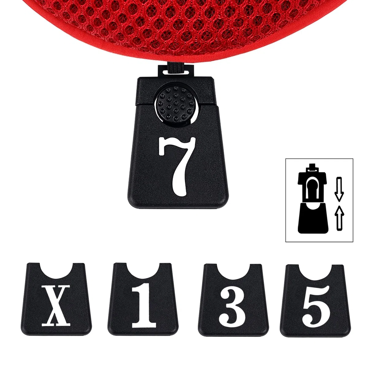 Andux Golfschlägerhauben für Golfschläger mit kurzem Hals, 460 cc, Fairwayholz, 3 Stück pro Set