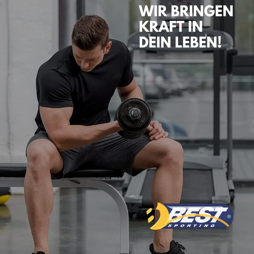 Best Sporting Schwingstab Fitness in 3 Farben mit Tasche I Swingstick für Ganzkörpertraining I Gymnastikstab mit Anleitung für 16 Übungen I Fitnessgeräte für zuhause I Elastic Fitness Bar