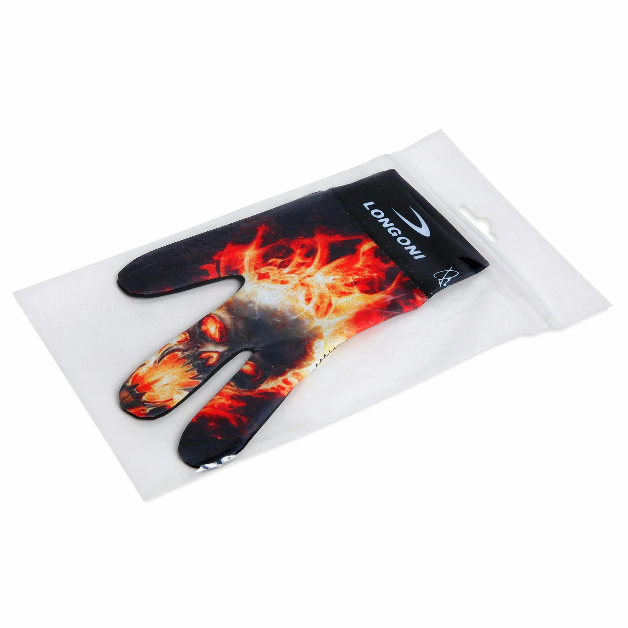 Longoni Billard-Queue-Handschuh Fancy Skull 2
