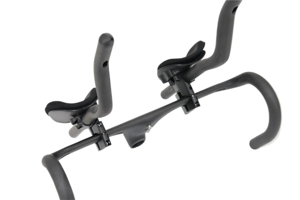 Speziell Geformter Carbon-Fahrradlenker Mit Klemme | 3K-Vollcarbon-Lenker for Straßen-(Matt finish)