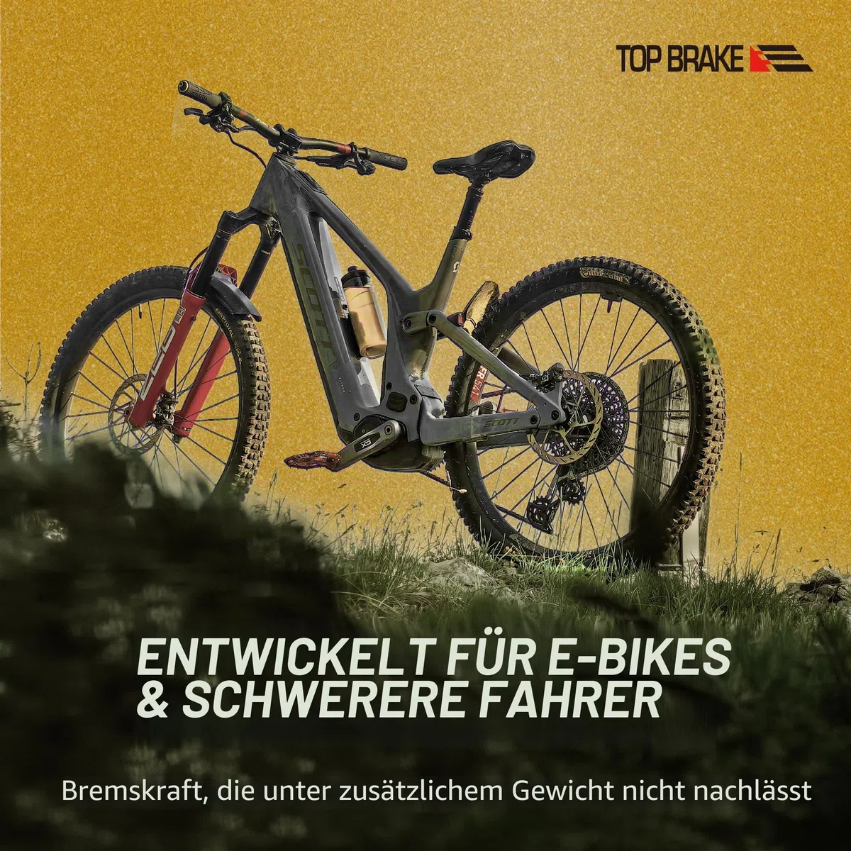 TOP BRAKE Scheibenbremsbeläge kompatibel mit SRAM AVID Code R RE RSC, DB8, Motive | MTB eMTB Downhill Trail Enduro All Mountain | 2026 iF Design Award