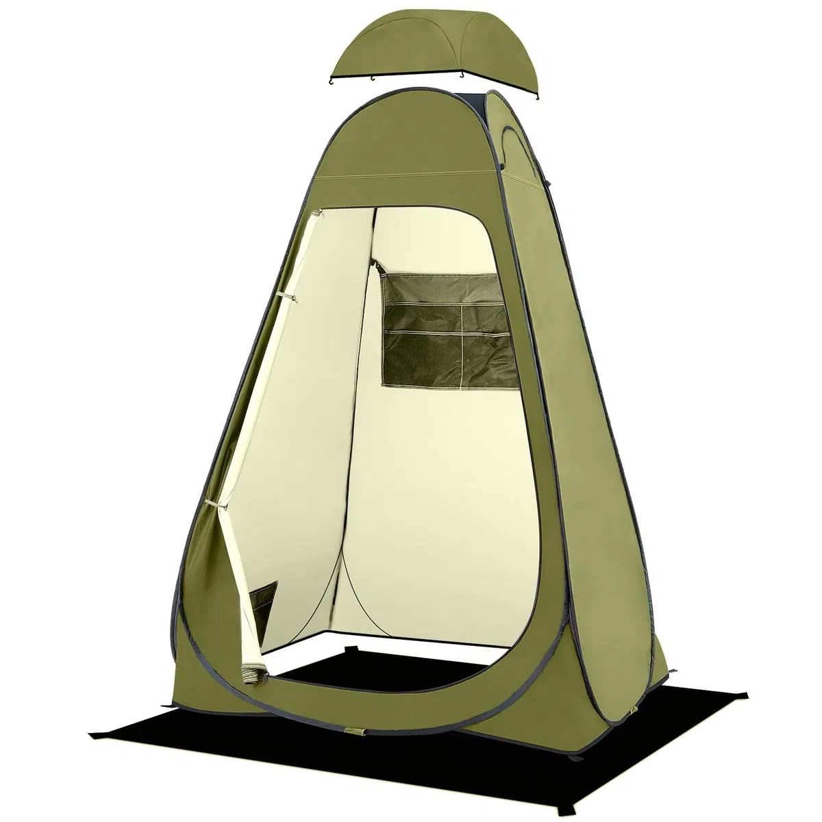 BRIAN & DANY Duschzelt Camping, Pop Up Toilettenzelt, Tragbares Umkleidezelt mit Regenschutz und Fenstern, Sichtschutz Zelt für Outdoor, UPF 50+ Wasserdicht, 120 x 120 x 190 cm