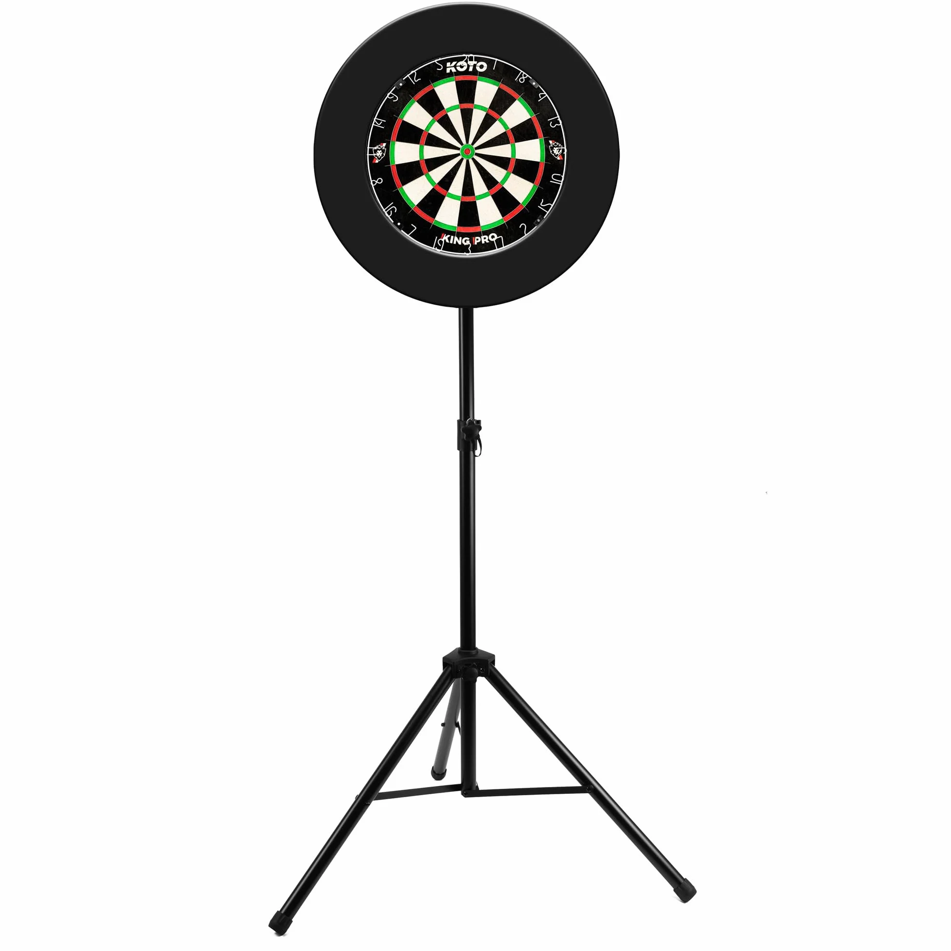 KOTO - Dartsänder, Dartscheibe Ständer, geeignet für Sisal- & elektronische Dartscheiben, zusammenklappbar, höhenverstellbar
