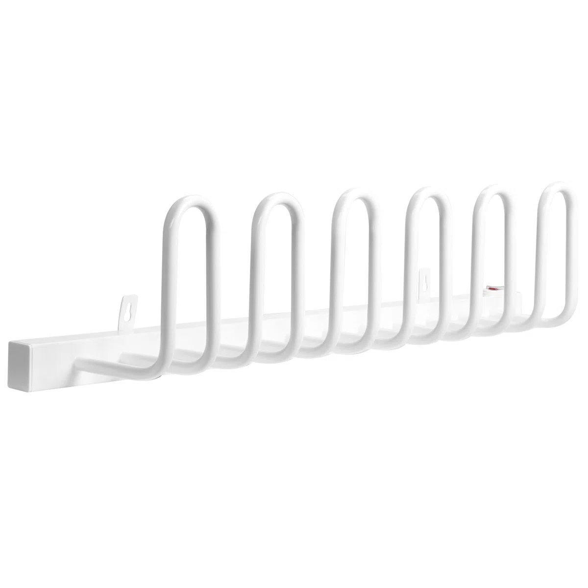 HOMCOM Elektrischer Schuhtrockner 60 W, Wandmontage Stiefelwärmer für 3 Paar Schuhe, Trockengestell für Handschuhe, Socken, Temperatur von 50 bis 55℃ Weiß 76 x 13 x 17 cm