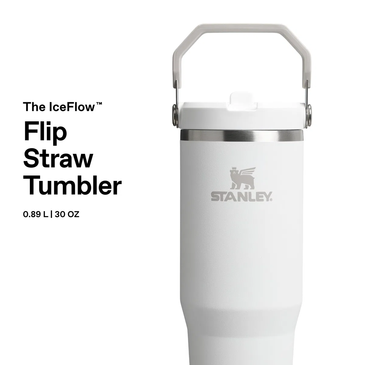 Stanley 1913 Flip Straw Tumbler Trinkflasche Mit Strohhalm 0.89L - Thermosflasche Hält 12+ Stunden Kalt - Spülmaschinenfest - Sportflasche - Wasserflasche BPA Frei - Frost