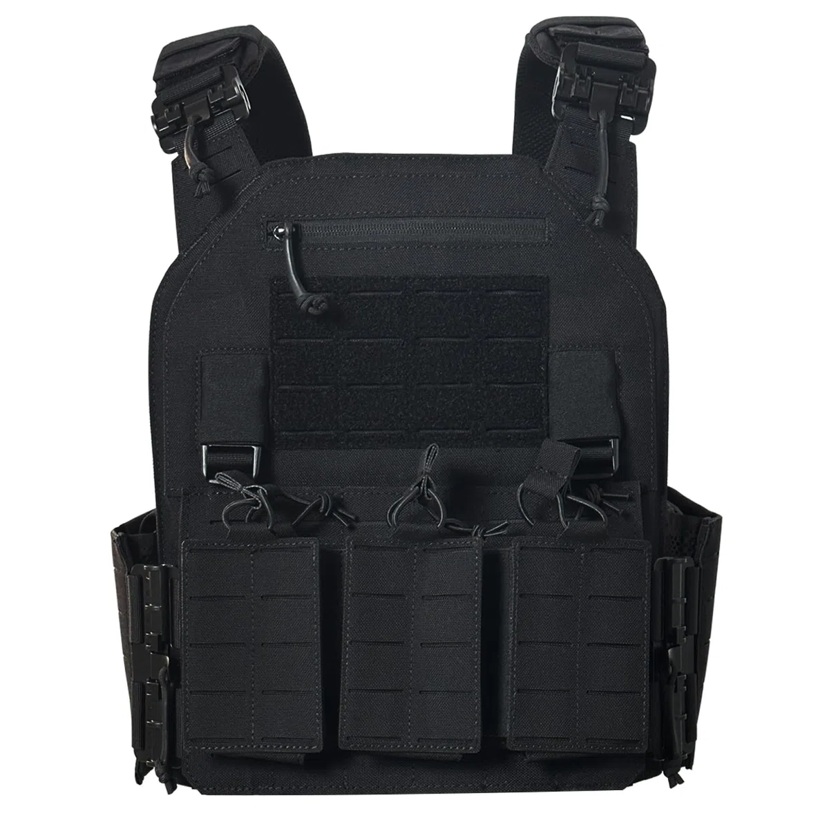 Taktische Plattenträgerweste aus 1000D Nylon mit 5,56-mm-Magazin, lasergeschnitten, leichtes Paintball-Zubehör für den Innen- und Außenbereich