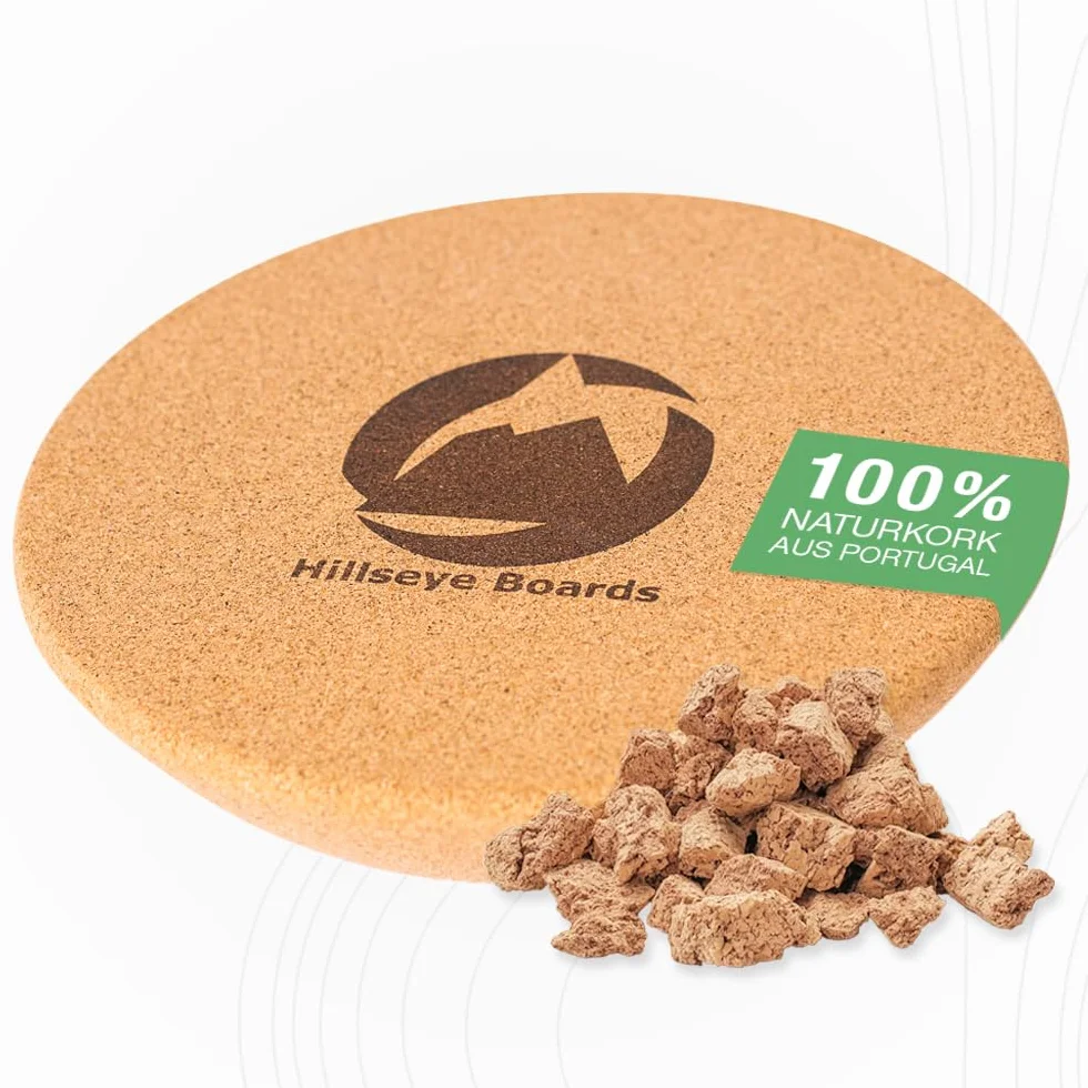 Premium Kork-Halbkugel aus Portugal – Nachhaltiger Balance-Trainer für Fitness, Yoga & Reha – Ideales Zubehör für Balance Boards (Indoor & Outdoor)