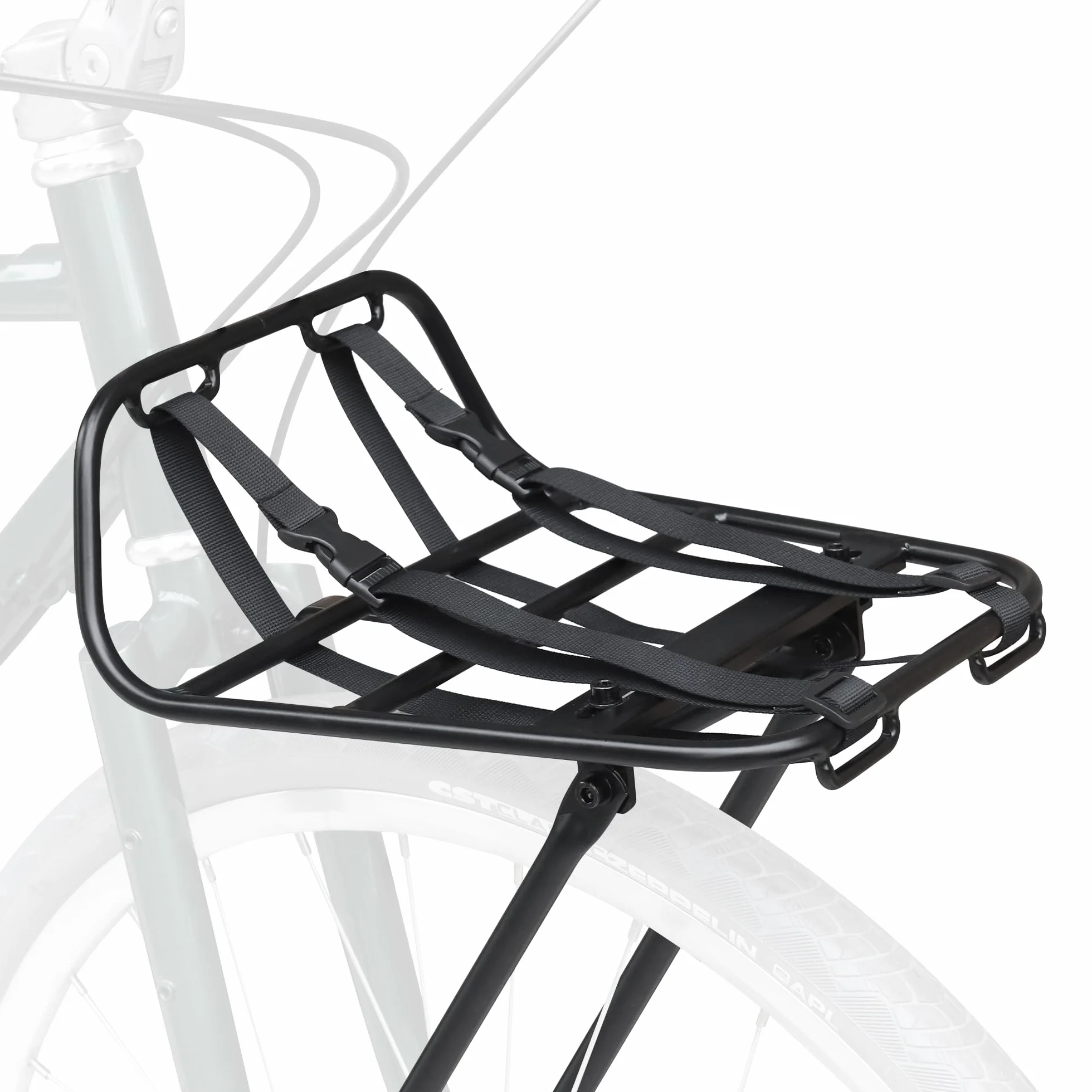 ZUKKA Fahrrad Gepäckträger vorne Maximaler Belastung 15kg,Aluminiumlegierung Geeignet für 24-29 Zoll 700C Fahrräder für Mountainbike Rennrad