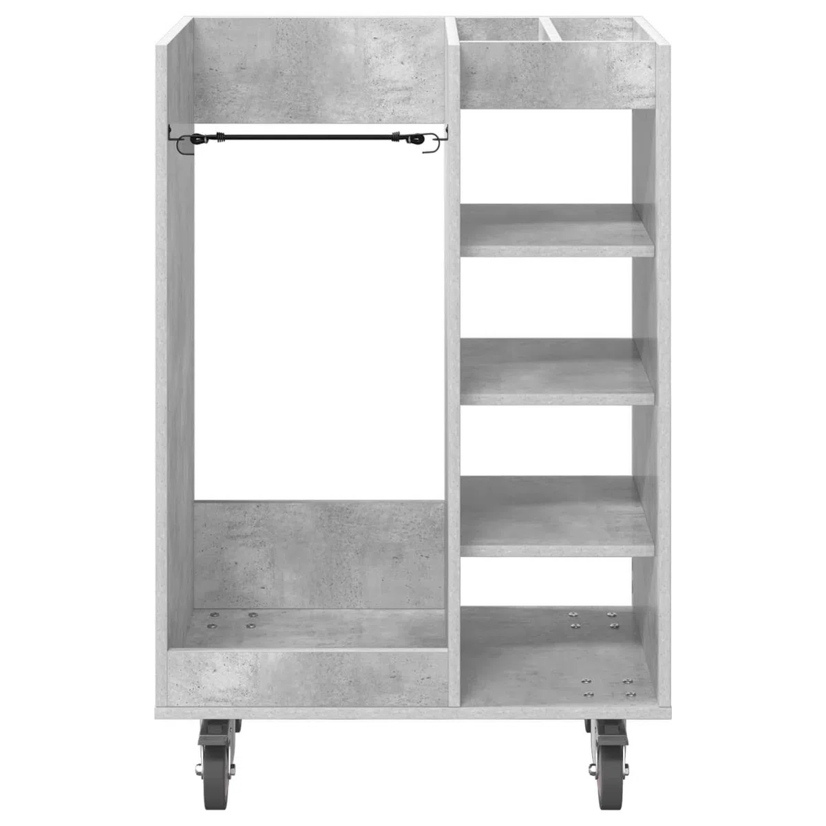 Gecheer Golfschrank mit Rädern, Aufbewahrungsschrank für Golfzubehör, 65 x 45 x 98 cm, Holzschrank mit Metallrückwand, freistehende Regale, für Garage oder Wohnraum