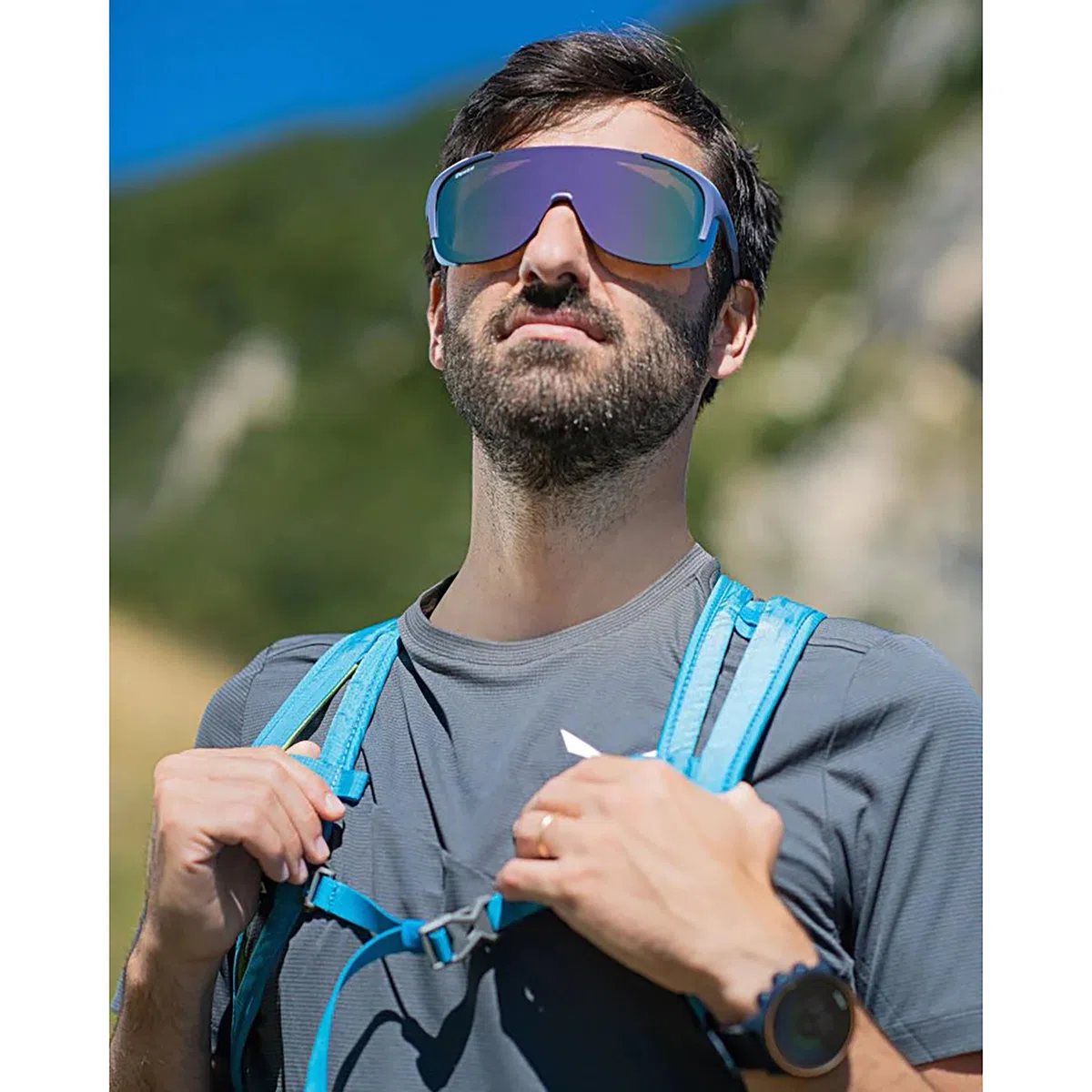 Demon Unisex Stubaier Plus Sportbrille, matt purple blu-pink muli, OneSize
