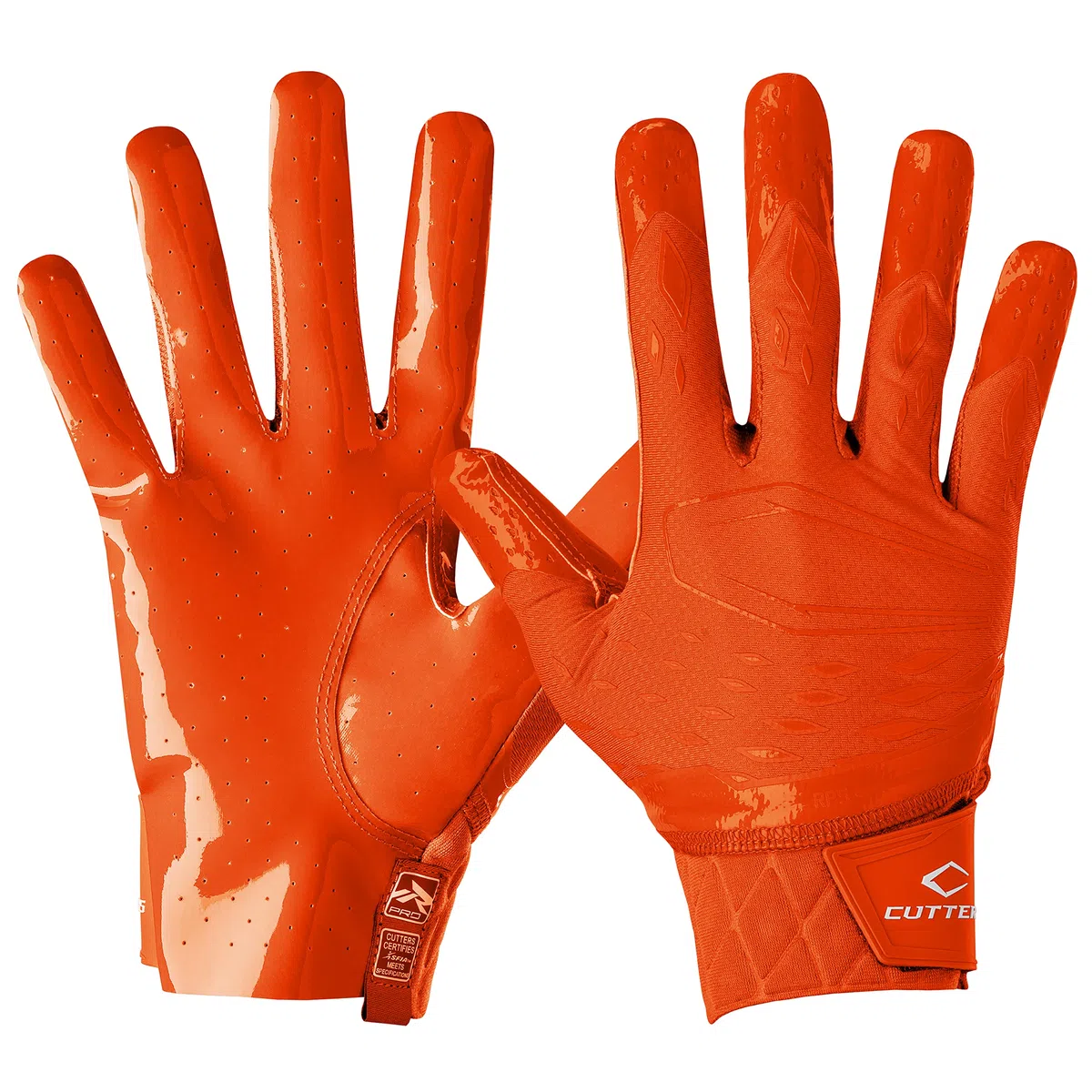 CUTTERS Rev Pro 5.0 Receiver Gloves Solid Orange L