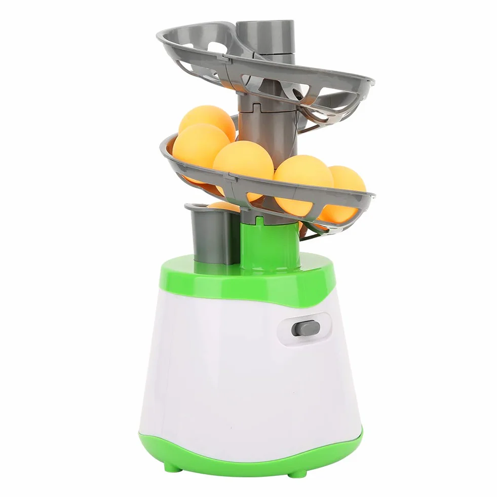 Ball Automatic Launcher, tragbar und langlebig, Tischtennistrainer mit ABS-Material und automatischer Kugelablage for Familienunterhaltung, Büroentspannung, Outdooraktivitäten