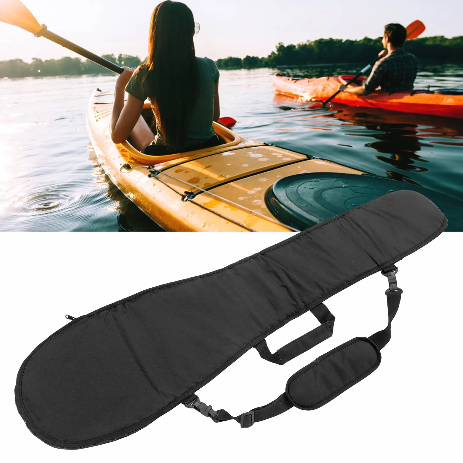 Paddeltragetasche, 600D Oxford-Stoff, Geteilte Paddeltasche, Abriebfest, Dicker Füllgriff für Boote für Ruderbootfahren