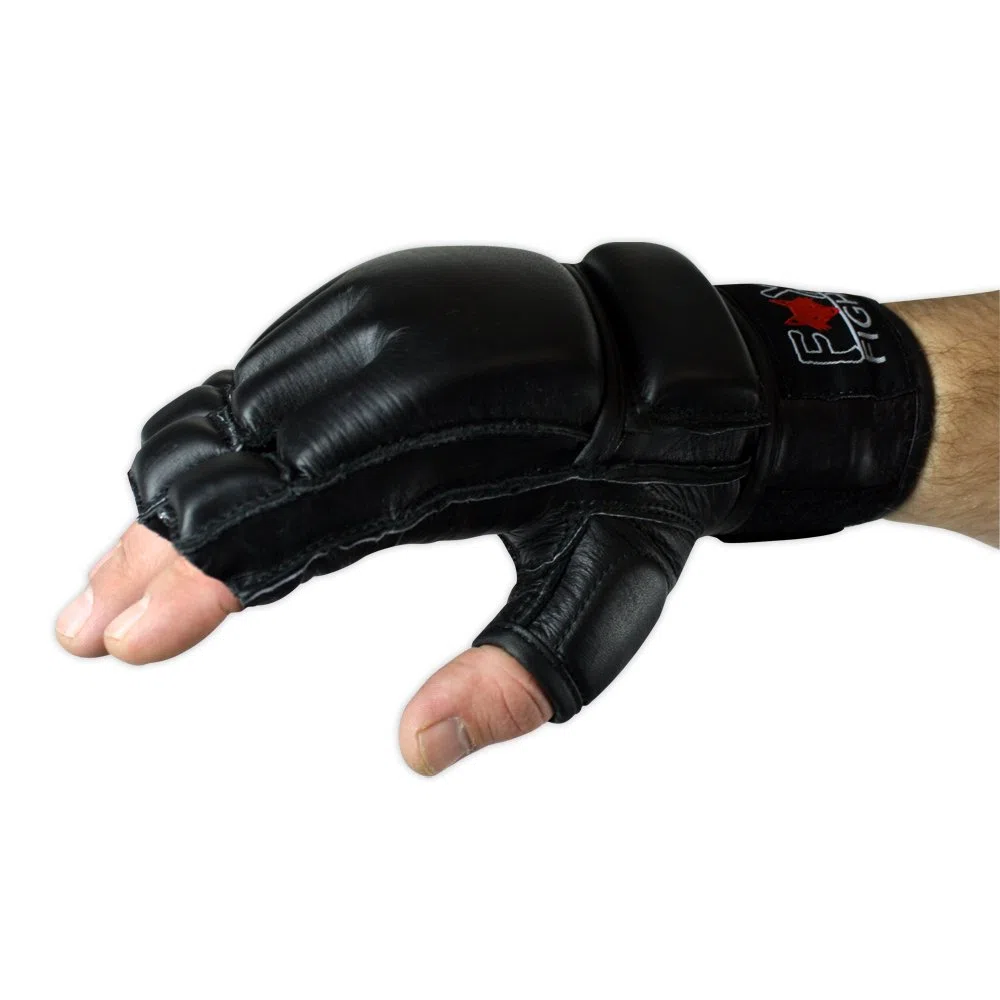 FOX-FIGHT Freefight MMA Handschuhe professionelle hochwertige Qualität echtes Leder Boxhandschuhe Sandsack Training Sparring Muay Thai Kickbox Kampfsport BJJ Sandsackhandschuhe Gloves