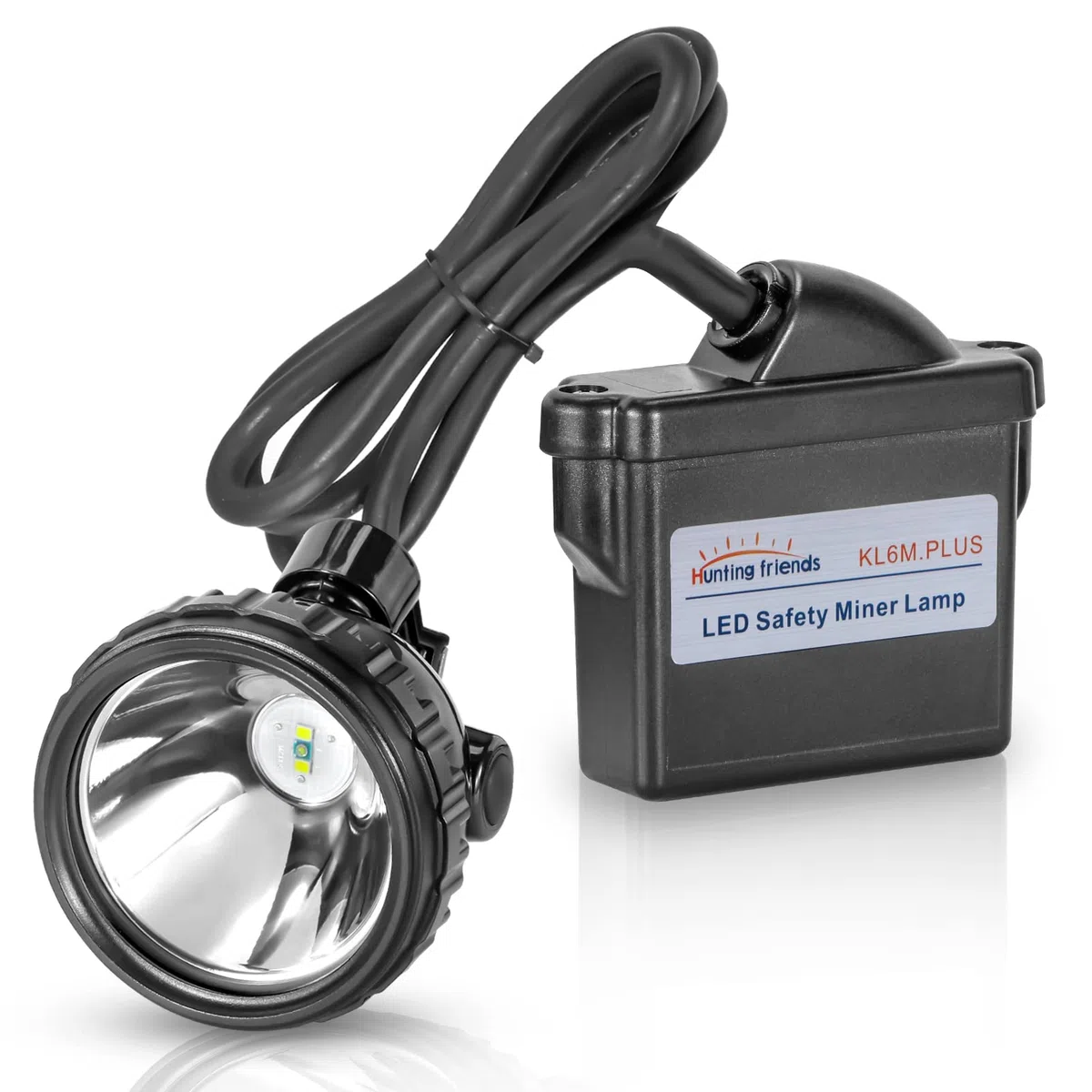 KL6M.Plus, superhelle, wiederaufladbare Bergbau-Stirnlampe, 1 + 2 LEDs, explosionsgeschützte, wasserdichte Kappenlampe, Sicherheitsleuchte für Jagd, Angeln, Höhlenforschung, Camping, Tunnelarbeit und