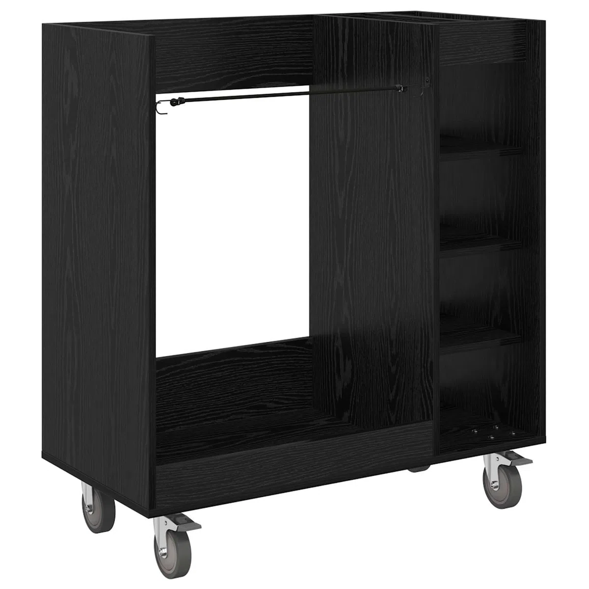Gecheer Golf-Schrank Schwarz Eichen-Optik, 90 x 45 x 98 cm, Holz, Stauraum für Golfzubehör, für Garage und Wohnraum