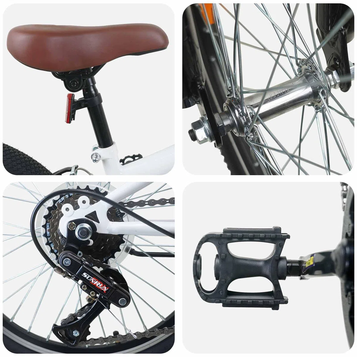 vidaXL Mountainbike Stahl Outdoor Radfahren 6-Gang-Bike Abenteuer Fahrrad